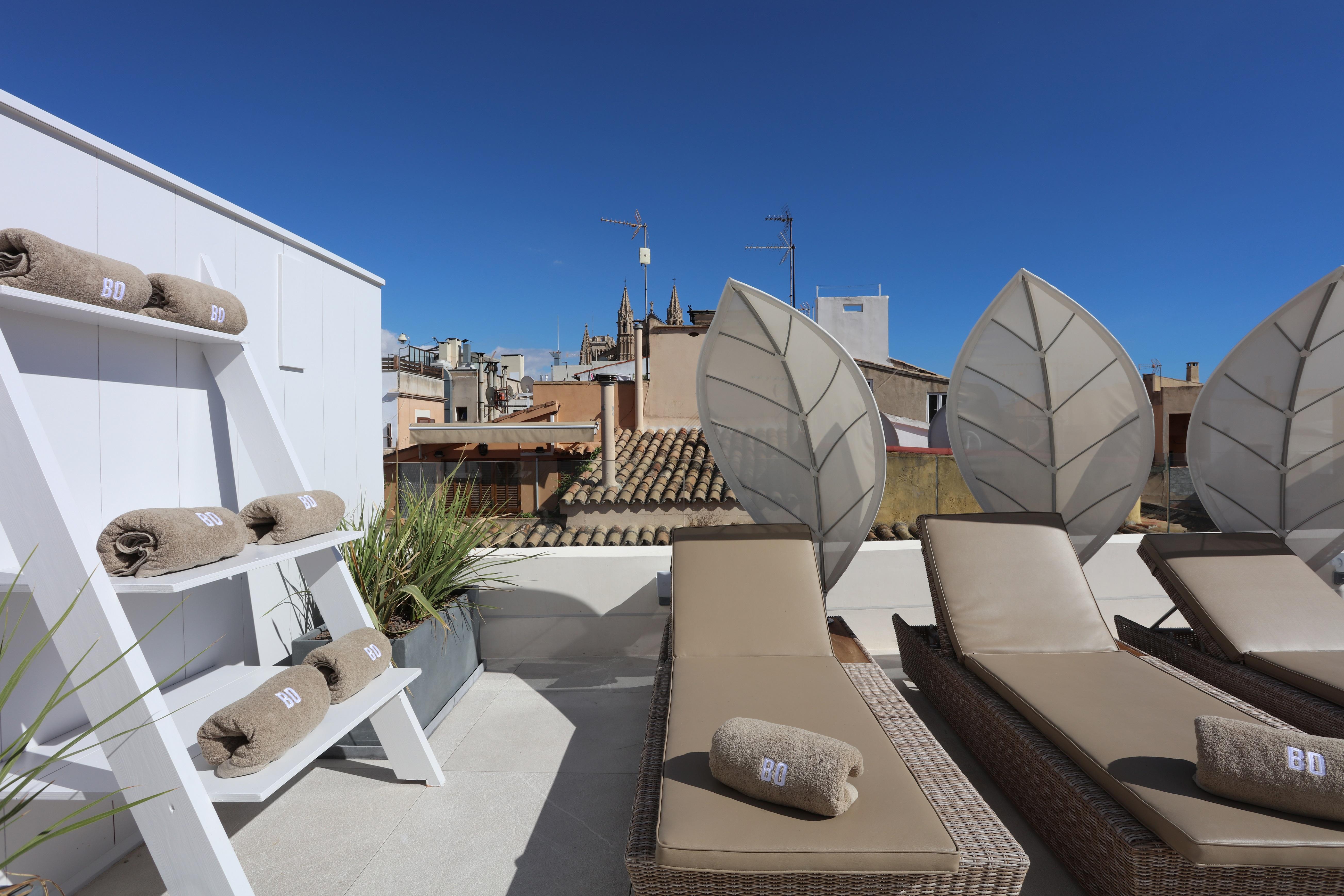 BO Hotel Palma Kültér fotó Rooftop of the hotel